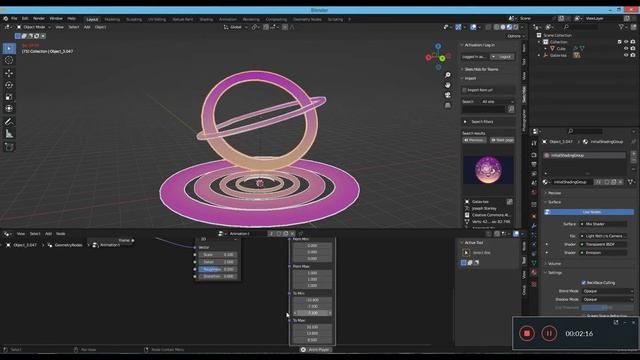 Make Random Rotation Animation With Geometry Nodes In 1 Minute | Blender Tutorial смотреть онлайн
