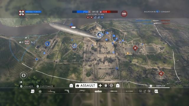 Battlefield™ 1 Ballroom Blitz conquest assault gameplay смотреть онлайн