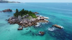 Сейшелы красивые виды. Релакс под красивую музыку. Полет дрона