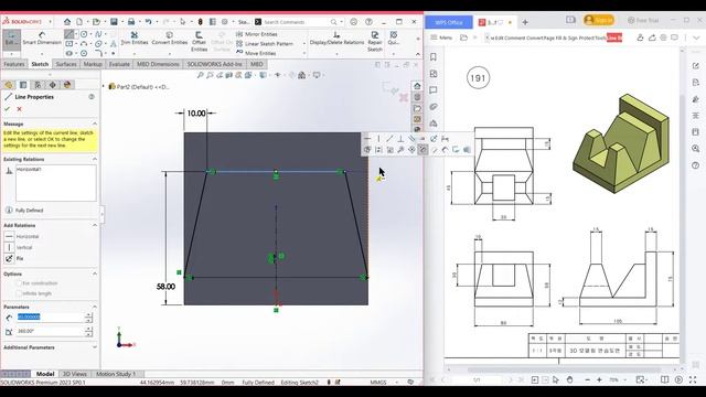 SolidWorks | 3D CAD EXERCISES 191 | StudyCadCam | Solution Tutorial | смотреть онлайн