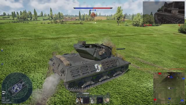 Охотник в засаде M10 GMC. Реалистичные бои, техника Франции, БР 3.3, карта ПоляНормандии.