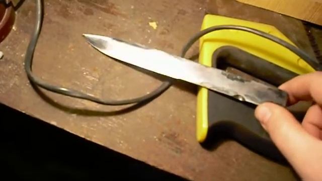 заготовка для ножа, клинок из торсиона с вогнутыми спусками смотреть онлайн