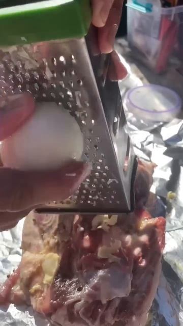 Баранина запеченная в земле # баранина