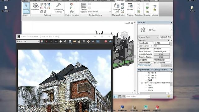 V-Ray For Revit Exterior Rendering #01 | VRay For Revit смотреть онлайн