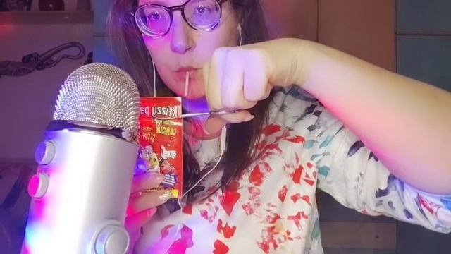 ASMR Lollipop Eating Mouth Sounds & Chewing-gum Frizzy Pazzy 🤤💥 #asmr #eating #mukabang #mouthsound