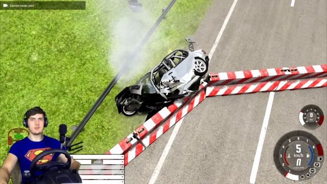 ФУРА ПРОТИВ ПИГИОНА - ЛОБОВУШКИ В BEAMNG DRIVE + РУЛЬ Logitech Driving Force GT смотреть онлайн