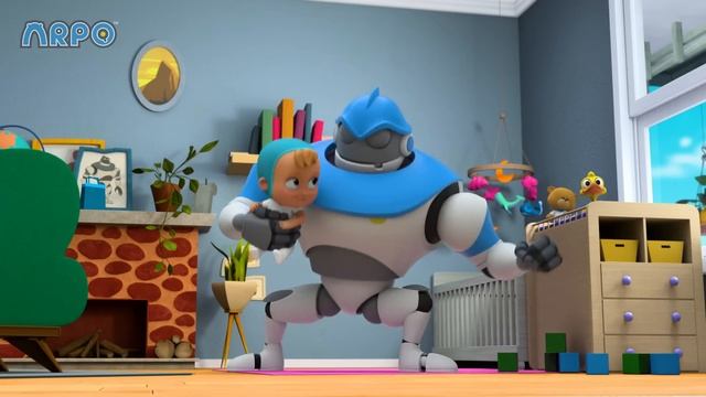 Must Keep The Baby CLEAN!!! | ARPO The Robot | Funny Kids Cartoons | Kids TV Full Episodes
