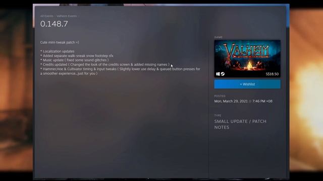 Valheim NEW Update - PATCH v0.148.7 March 29 - Cute Mini Tweaks! ✅ смотреть онлайн