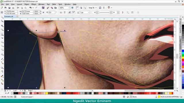 Eminem Vector Art make using corel draw X7 | NGEDIT VECTOR смотреть онлайн
