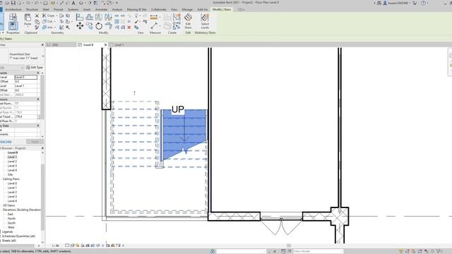 Revit- how to design a staircase for a multi-story building 2 смотреть онлайн