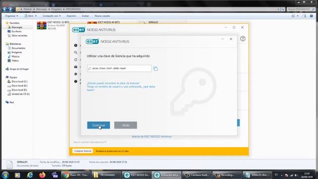 ESET NOD 32 ULTIMA VERSION + SERIALES/LICENCIAS (AGOSTO) [GRATIS] [FREE] смотреть онлайн