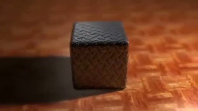 Diamond Plate Cube on Wood in Blender смотреть онлайн