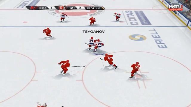 РХЛ 2015 [сезон] #37 ЦСКА - Витязь. Замечательный хоккей, тем он хорош что результат сложно угадать смотреть онлайн
