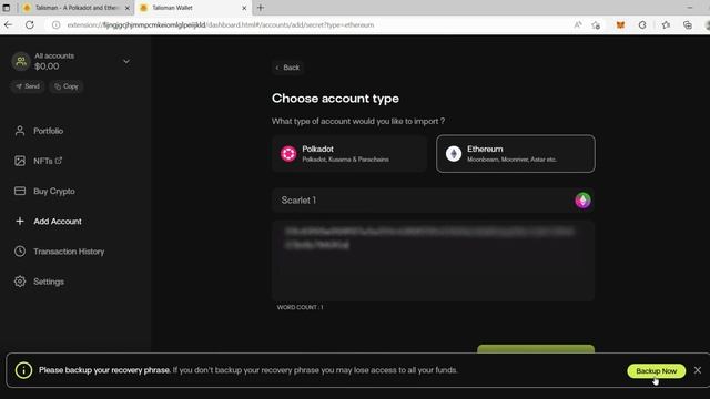 Import your MetaMask accounts into Talisman смотреть онлайн