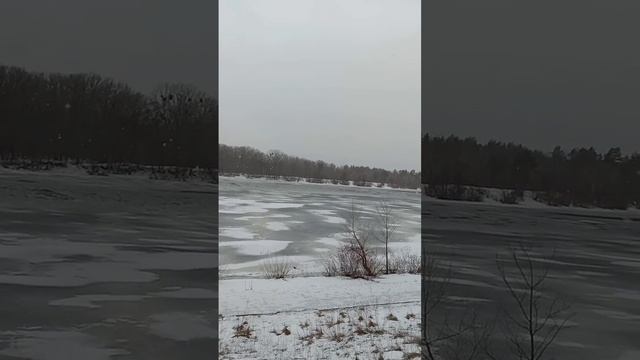 Днепр зимой..