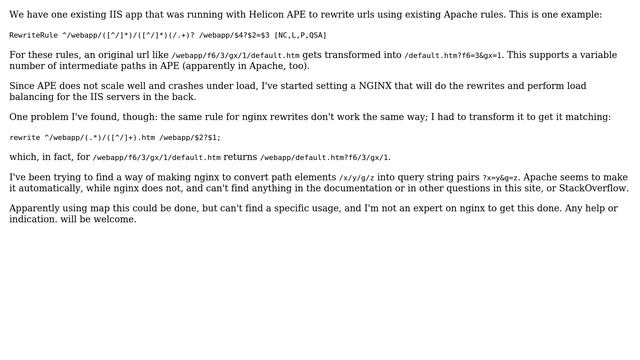 DevOps & SysAdmins: NGINX redirect rule transform path to query string смотреть онлайн