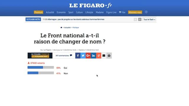 Questionnaire dans le journal «le Figaro» смотреть онлайн