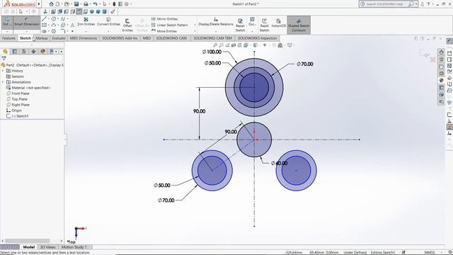Fidget Spinner drawing in solidworks 2020 смотреть онлайн
