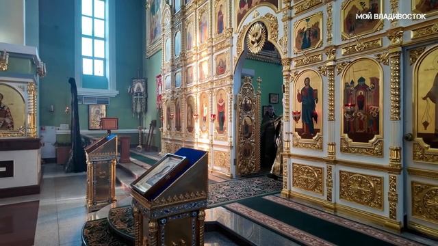 Владивосток Покровский собор,погребение плащаницы (фрагмент,3 мая 2024). смотреть онлайн
