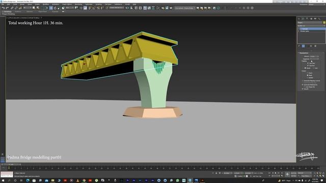 How to model a bridge in 3d max смотреть онлайн