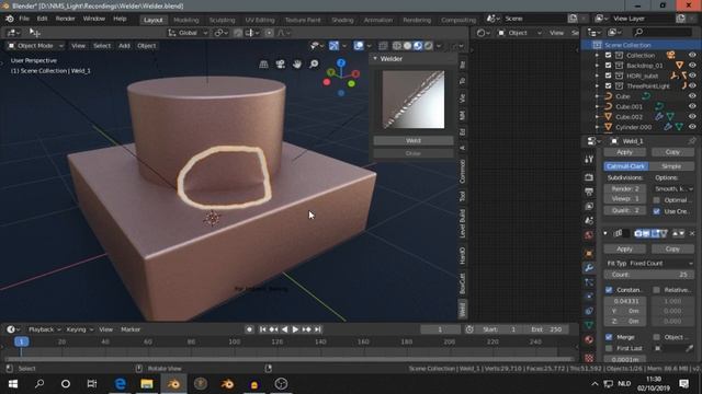 Welder Addon - Blender 2.8x смотреть онлайн