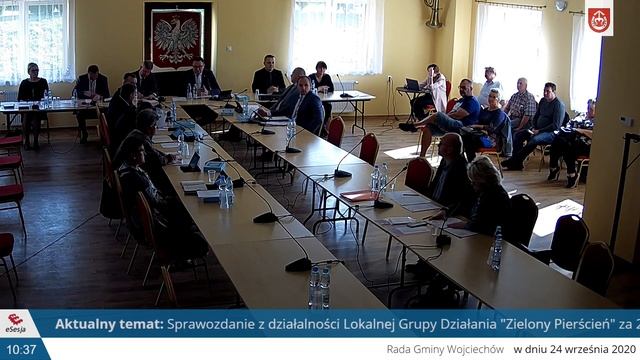 XXIV Sesja Rady Gminy Wojciechów - 24.09.2020 смотреть онлайн