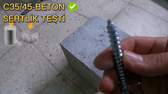 Beton Sertlik Testi |Beton dayanımı |C35/45 Betonu |Sağlamlık Deneyi смотреть онлайн
