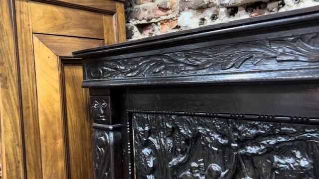 Антикварная английская дубовая скамья 1850-х гг. смотреть онлайн