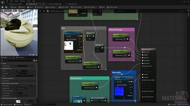 Stylized Hair PBR Shading in Unreal Engine 5 #UE5 #UE4 смотреть онлайн