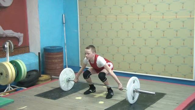 Зубков Артём, 12 лет, вк 46 Рывок 30 кг смотреть онлайн
