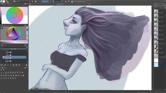 Timelapse Bignoses Purple Girl - DigitalDrawingStruggle #2 смотреть онлайн