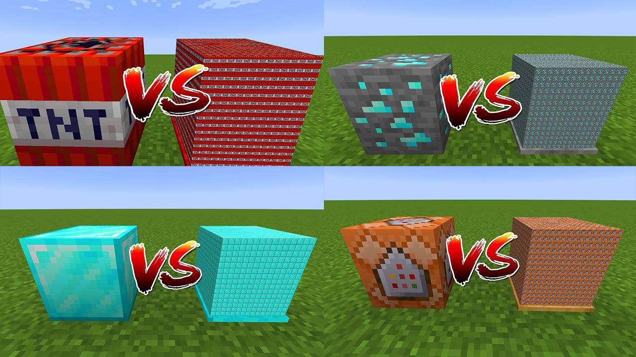 Сравнение Все Мини Блоки Vs 4096 Блок