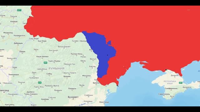 Украина VS Молдавия (На карте)