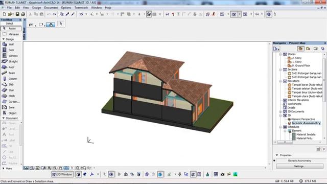 Panduan Archicad #12 cara memotong 3dimensi di archicad смотреть онлайн