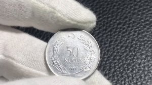Coin 50 kurus 1971 Turkey