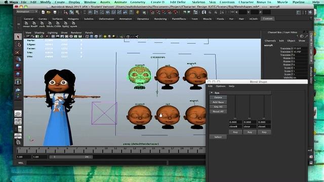 A Tutorial Blend shape Basics смотреть онлайн