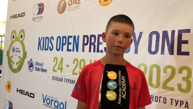 RTT Khimki Kids Open-2023. Timur Surikov Interview