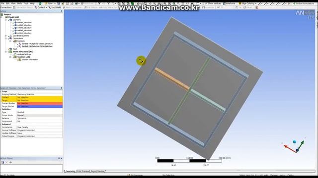 Finite Element Method for Welded structure in ANSYS смотреть онлайн