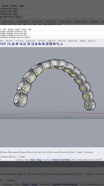 Rhino 3D | Jewelry CAD Design | #Shorts | Half Eternity Band смотреть онлайн