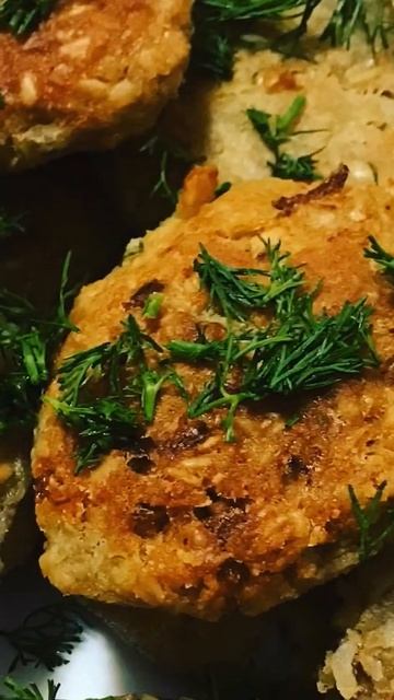 Постные Овсяные котлеты.