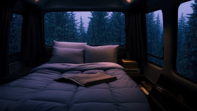 Засыпание под звуки дождя и прекрасный вид | Звуки дождя для глубокого сна смотреть онлайн