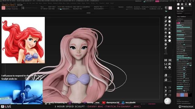 Danny Mac - 3 Hour Speed Sculpt Broadcast #7 (Part 2) смотреть онлайн