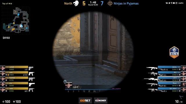 North vs NiP, map 1 inferno, ECS Season 6 Finals смотреть онлайн