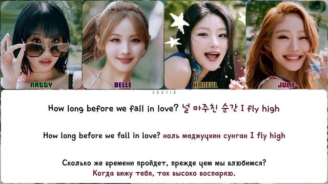 KISS OF LIFE - STICKY || кириллизация.