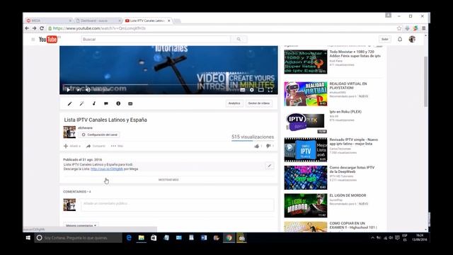 Lista IPTV de Canales Latinos Y Otros Para Smart TV 2016 смотреть онлайн