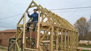 Каркасная баня с утеплителем из опилкобетона.