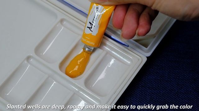 MEEDEN Airtight Leak-proof Watercolor Palette with 24/33-Well & A Large Mixing Tray смотреть онлайн