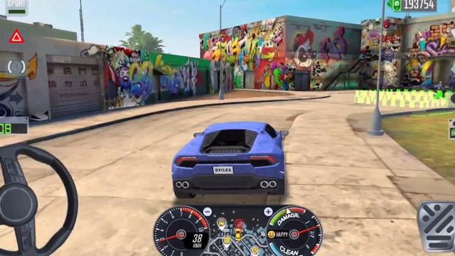 Lamborghini Car drive 🥰 City drive🥳 Indian car simulator 🚗 #heavenplus смотреть онлайн