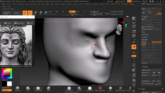 mahadev face pt 1| zbrush tutorial jewelry |learn jewelry design zbrush jewelry tutorial in hindi смотреть онлайн