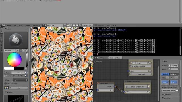 BLENDERSUSHI / AN Random Sushi Stamping (LIVENODING100) смотреть онлайн